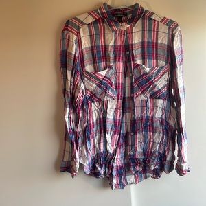 Express plaid button up